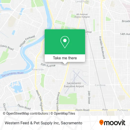 Mapa de Western Feed & Pet Supply Inc