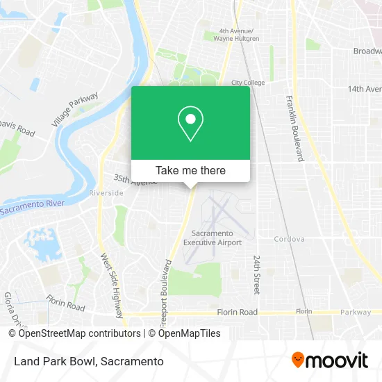 Mapa de Land Park Bowl
