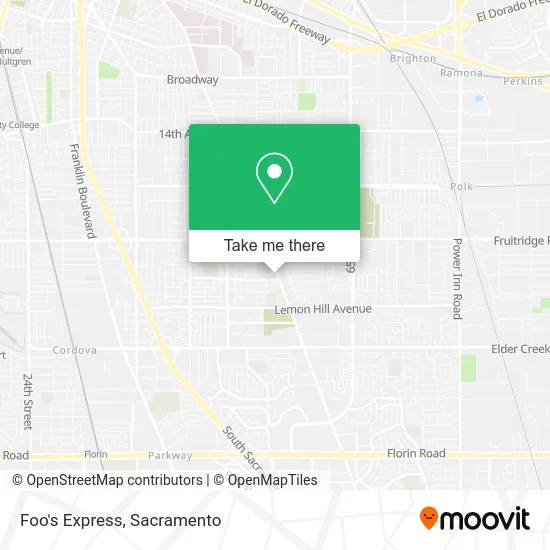 Foo's Express map