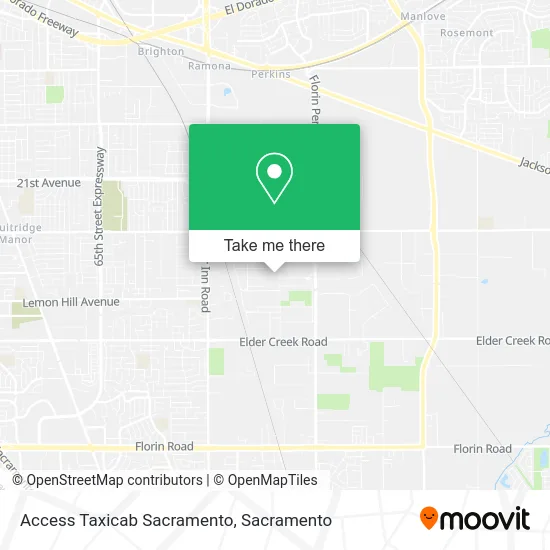 Mapa de Access Taxicab Sacramento