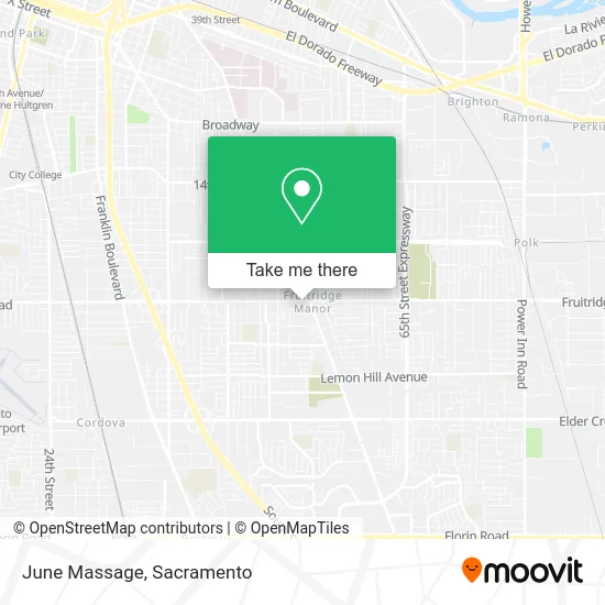 June Massage map