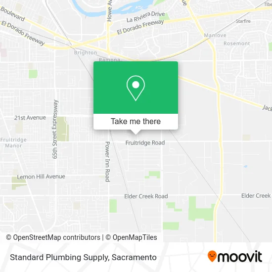 Mapa de Standard Plumbing Supply