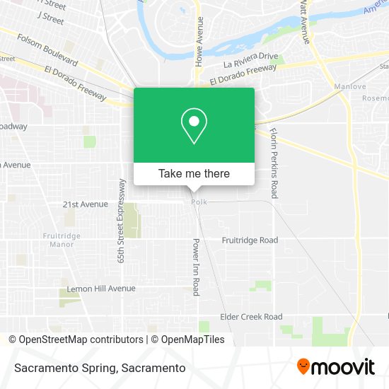Sacramento Spring map