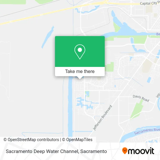 Mapa de Sacramento Deep Water Channel
