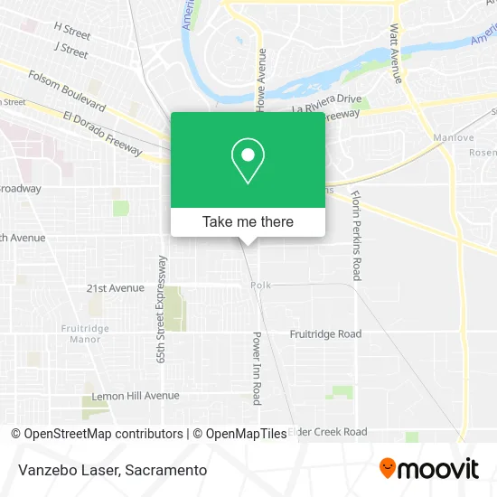 Mapa de Vanzebo Laser
