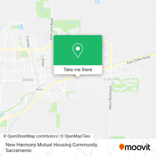 Mapa de New Harmony Mutual Housing Community