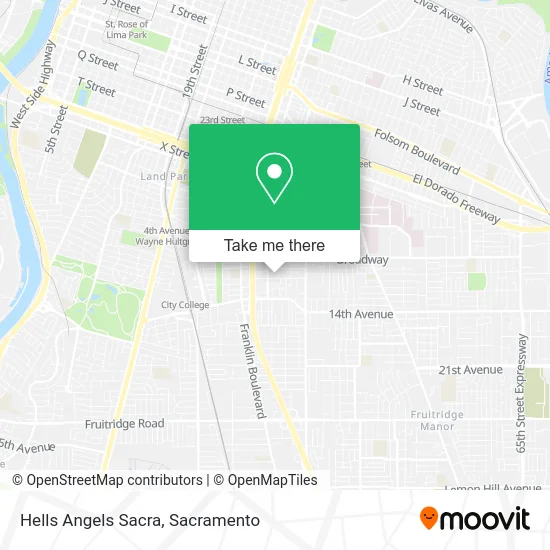 Mapa de Hells Angels Sacra