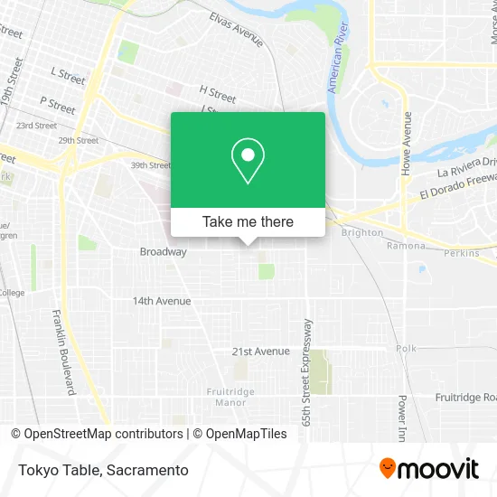 Mapa de Tokyo Table