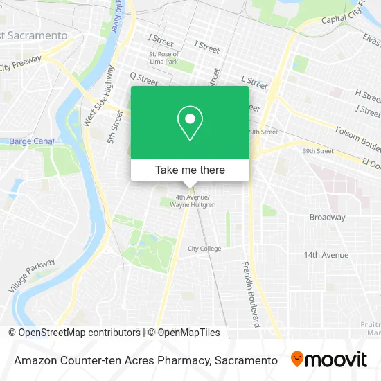 Amazon Counter-ten Acres Pharmacy map