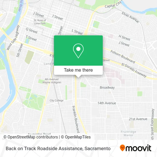 Mapa de Back on Track Roadside Assistance