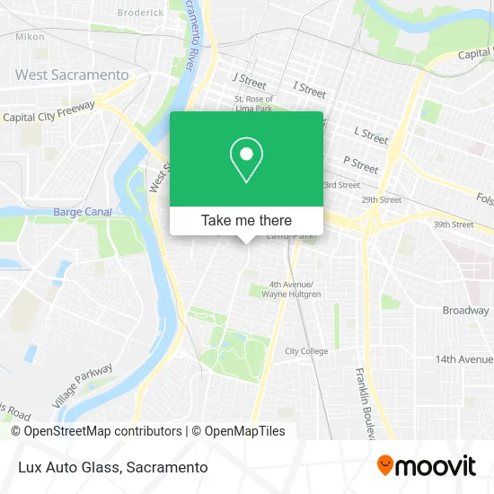 Lux Auto Glass map