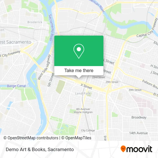 Demo Art & Books map