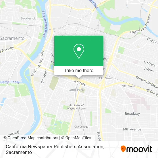 Mapa de California Newspaper Publishers Association