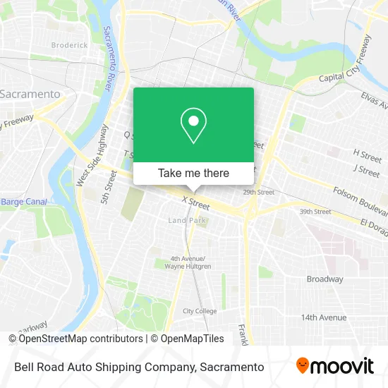 Mapa de Bell Road Auto Shipping Company
