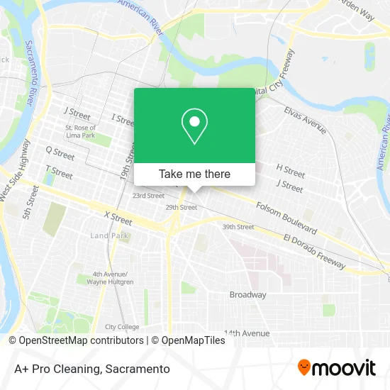 Mapa de A+ Pro Cleaning