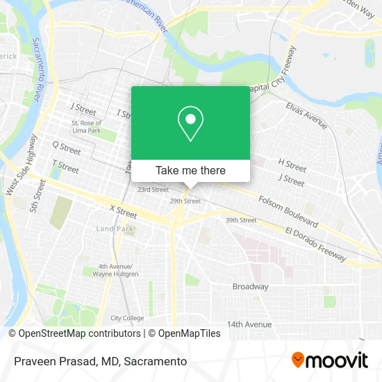 Mapa de Praveen Prasad, MD
