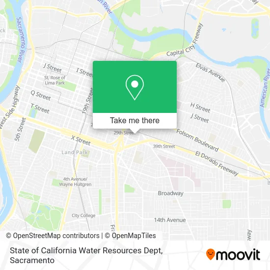 State of California Water Resources Dept map