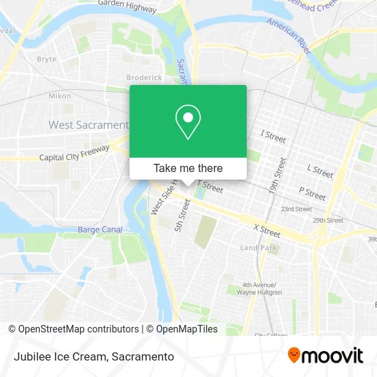 Mapa de Jubilee Ice Cream