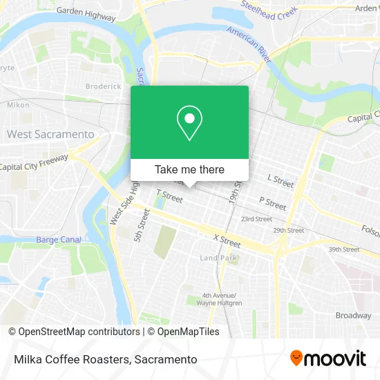Milka Coffee Roasters map