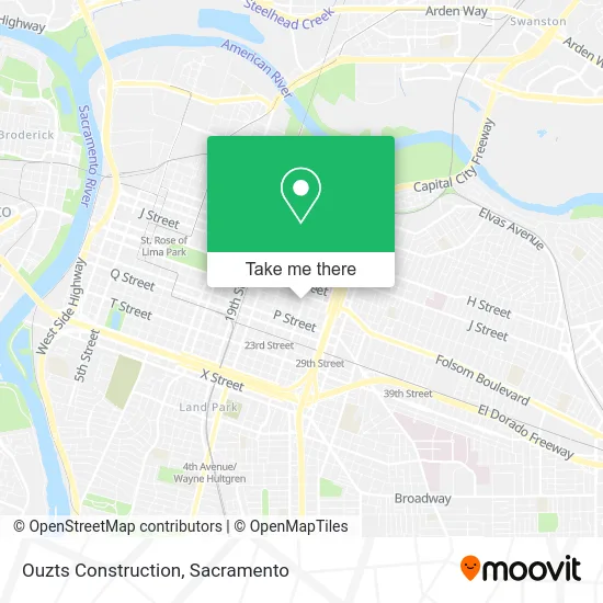 Mapa de Ouzts Construction