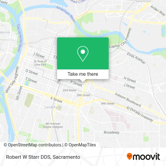 Mapa de Robert W Starr DDS