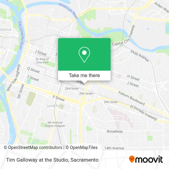 Mapa de Tim Galloway at the Studio