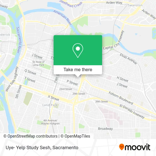 Mapa de Uye- Yelp Study Sesh