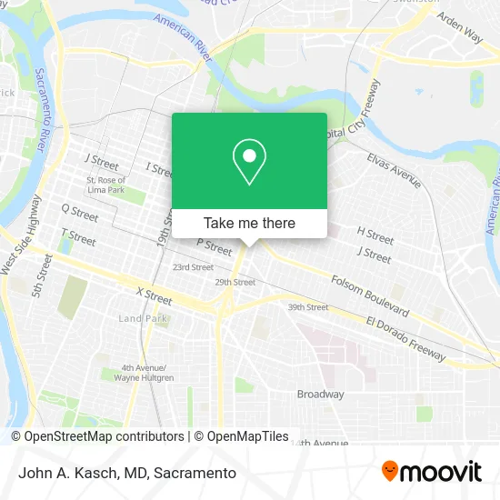 John A. Kasch, MD map