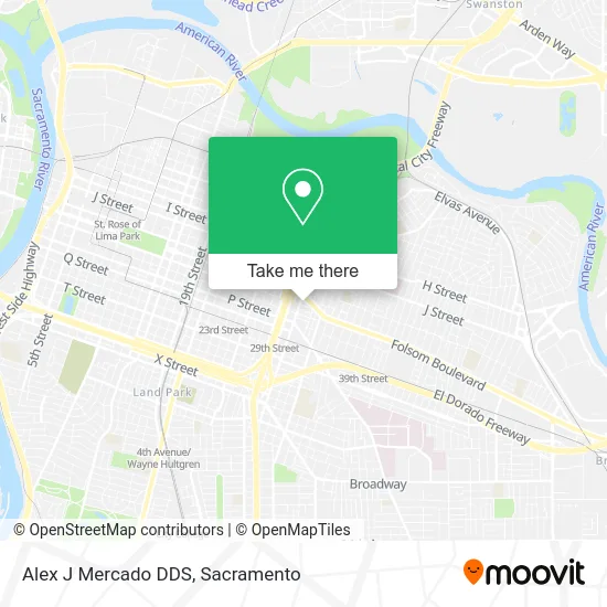 Mapa de Alex J Mercado DDS