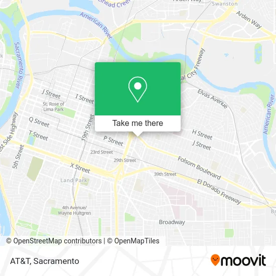 Mapa de AT&T