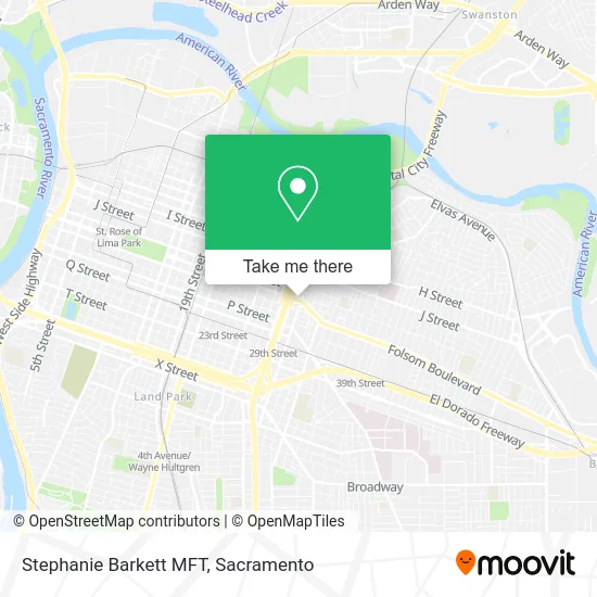 Mapa de Stephanie Barkett MFT
