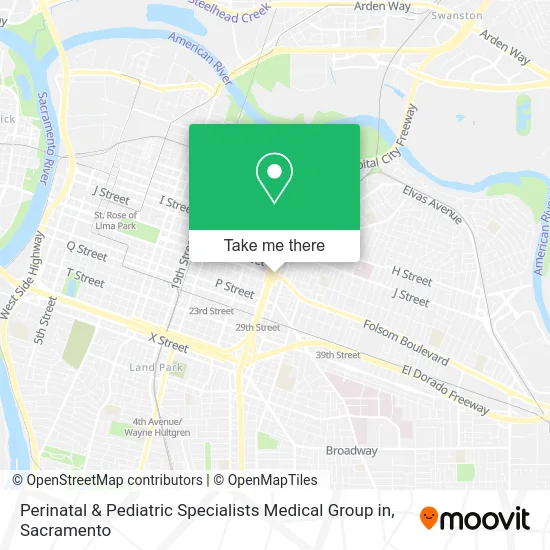 Mapa de Perinatal & Pediatric Specialists Medical Group in