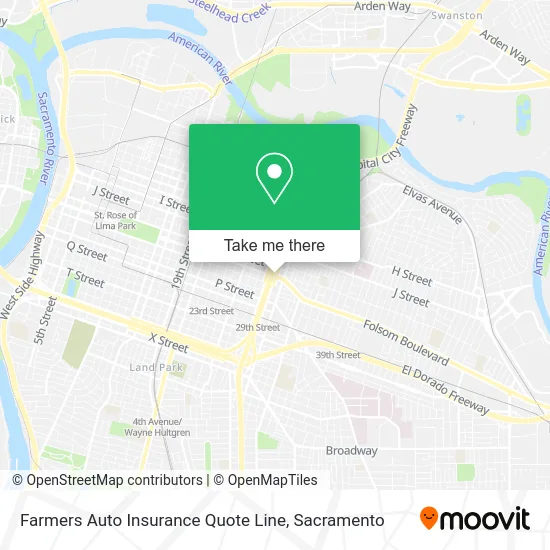 Mapa de Farmers Auto Insurance Quote Line
