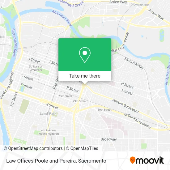 Mapa de Law Offices Poole and Pereira