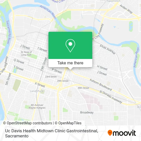 Uc Davis Health Midtown Clinic Gastrointestinal map