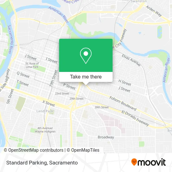 Mapa de Standard Parking