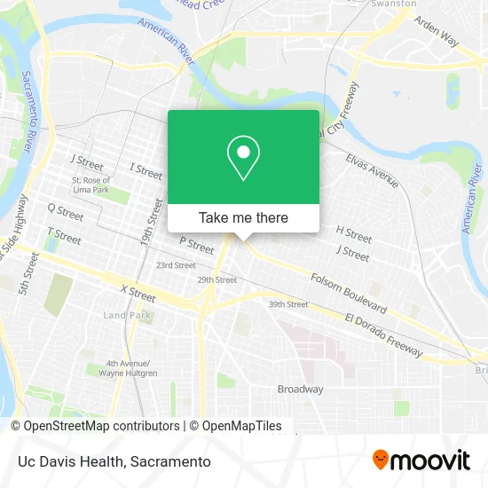 Mapa de Uc Davis Health