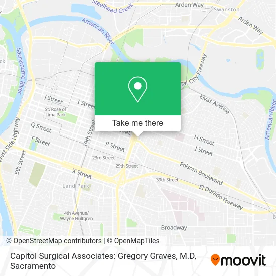 Mapa de Capitol Surgical Associates: Gregory Graves, M.D