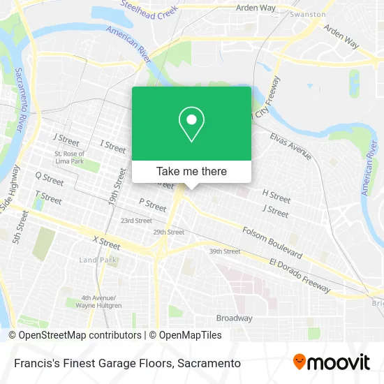 Mapa de Francis's Finest Garage Floors