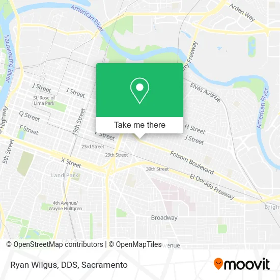 Ryan Wilgus, DDS map