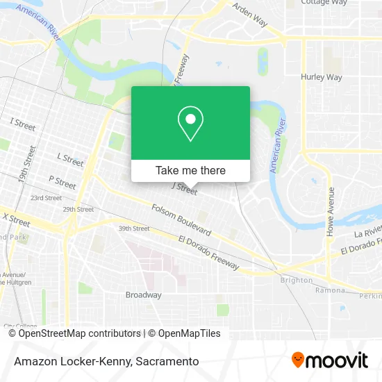 Amazon Locker-Kenny map