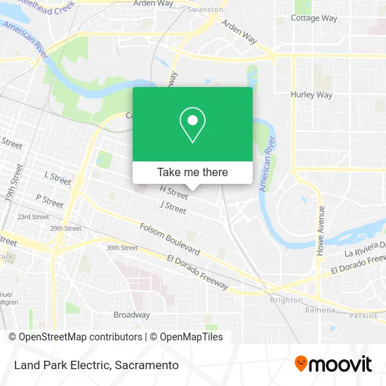 Land Park Electric map