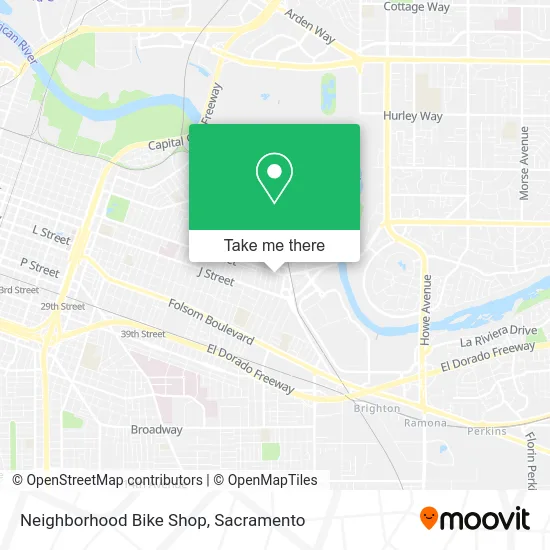 Neighborhood Bike Shop map