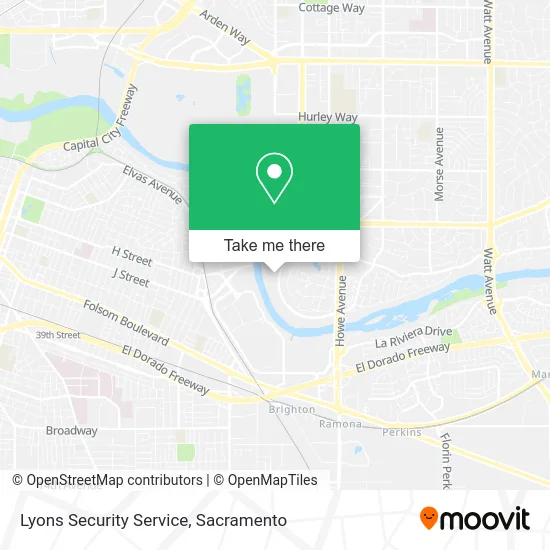 Lyons Security Service map