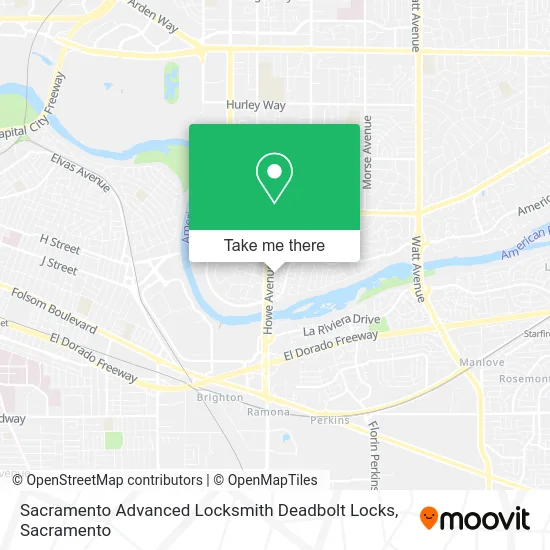 Mapa de Sacramento Advanced Locksmith Deadbolt Locks
