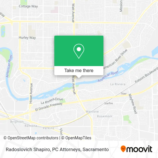 Mapa de Radoslovich Shapiro, PC Attorneys