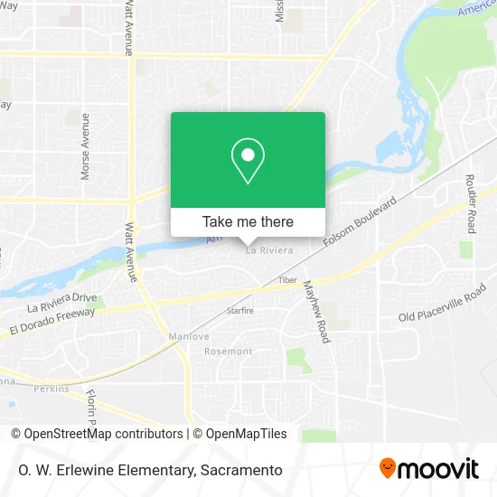 Mapa de O. W. Erlewine Elementary