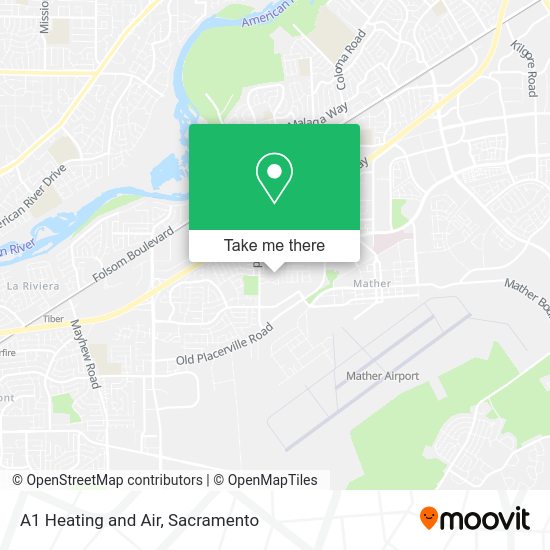 A1 Heating and Air map