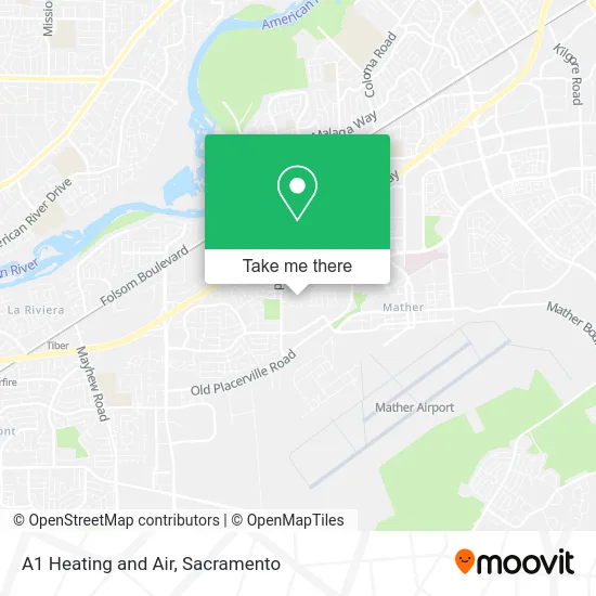 Mapa de A1 Heating and Air