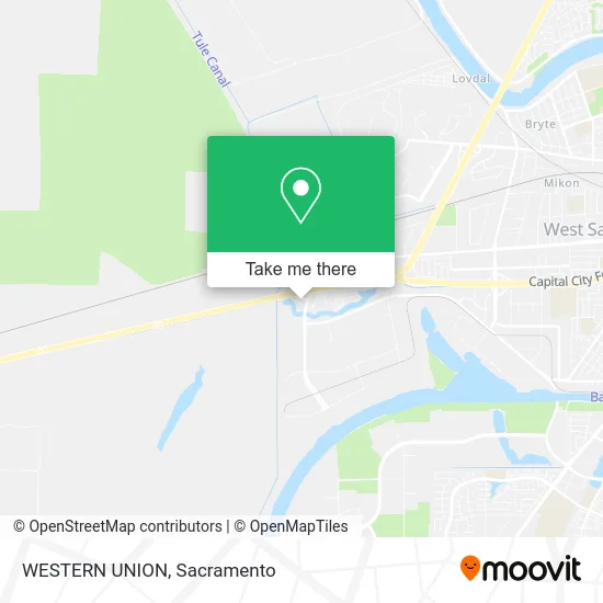 WESTERN UNION map